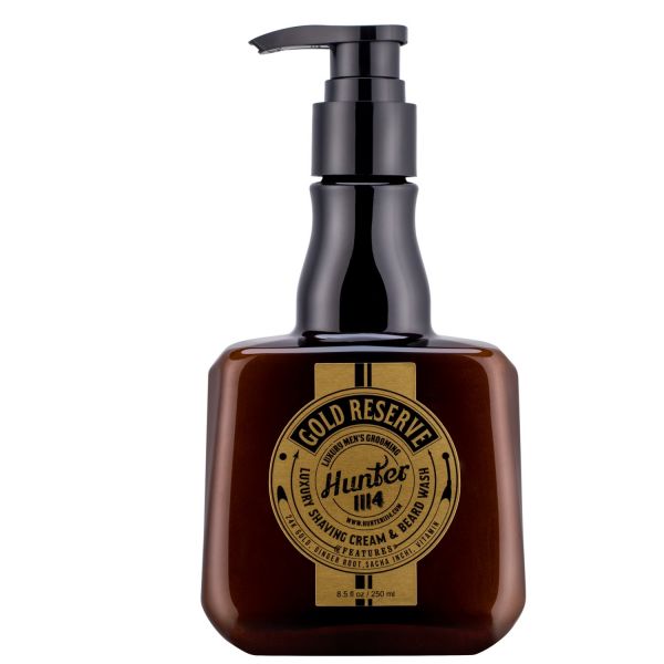 Hunter1114 Gold Reserve Shaving Cream Rasierschaum &amp; Beard Wash 250ml