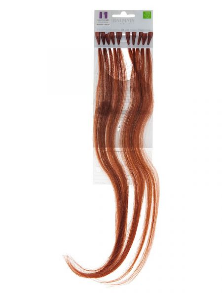 Balmain Fill-In Extensions Natural Straight Duotone 133/33 Dark Copper Blond/Light Chestnut Brown