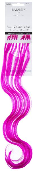 Balmain Fill-In Extensions Fiber Hair Natural Straight fuchsia 10Stück