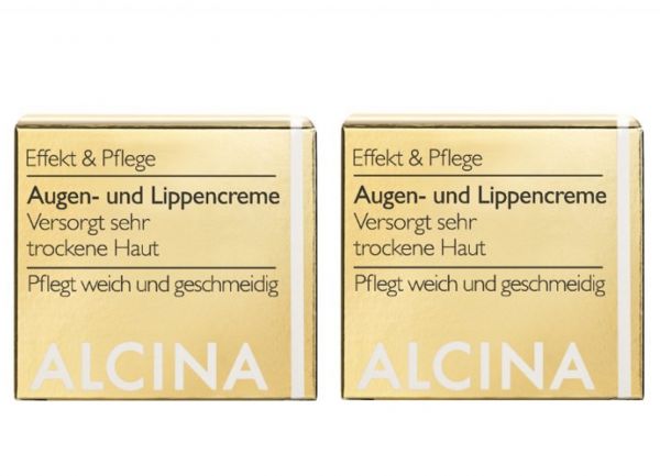 ALCINA Effekt &amp; Pflege Augen- und Lippencreme 2x 15ml