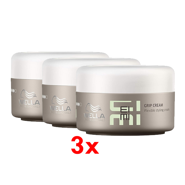 Wella EIMI Grip Cream Flexible Styling Cream 75ml 3x Pack