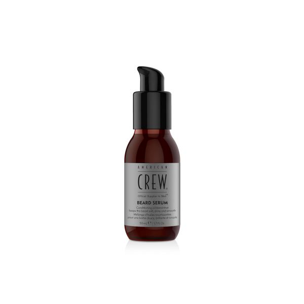 AMERICAN CREW – Beard Serum, 50 ml, pflegendes Bartöl für mehr Geschmeidigkeit, hochwertiges Öl für