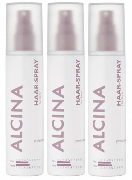 Alcina Professional Haar Spray 125ml Gefa- 3er Set Flex Hold